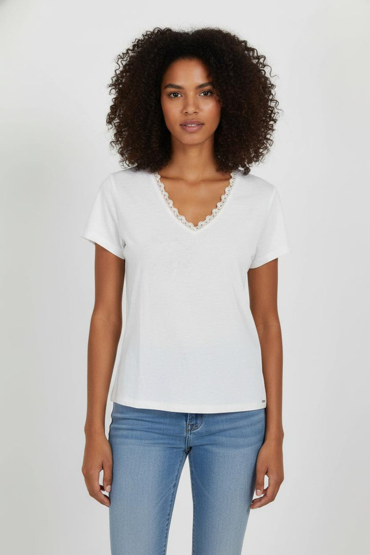 T-shirt Beige - Taille S/36 de la marque IKKS | PARAD105140 - Vendu par Paradigme - Image 1