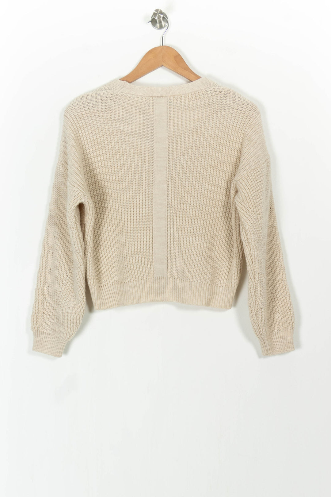 Cardigan Beige - Taille M/38 de la marque La Fée Maraboutée | PARAD105142 - Vendu par Paradigme - Image 4