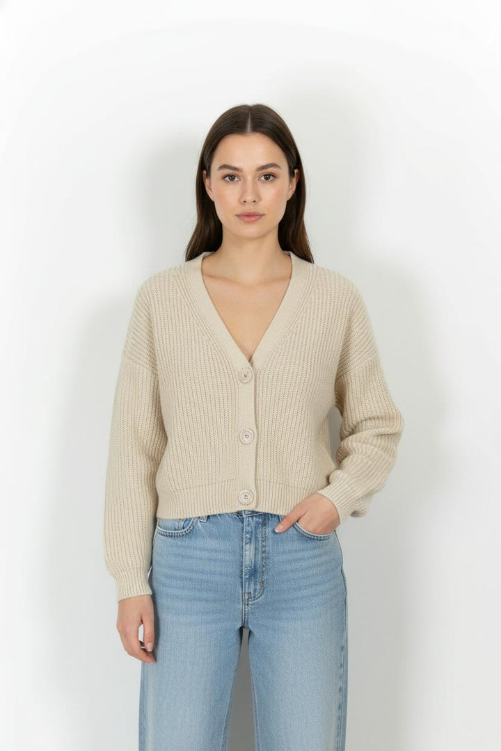 Cardigan Beige - Taille M/38 de la marque La Fée Maraboutée | PARAD105142 - Vendu par Paradigme - Image 1