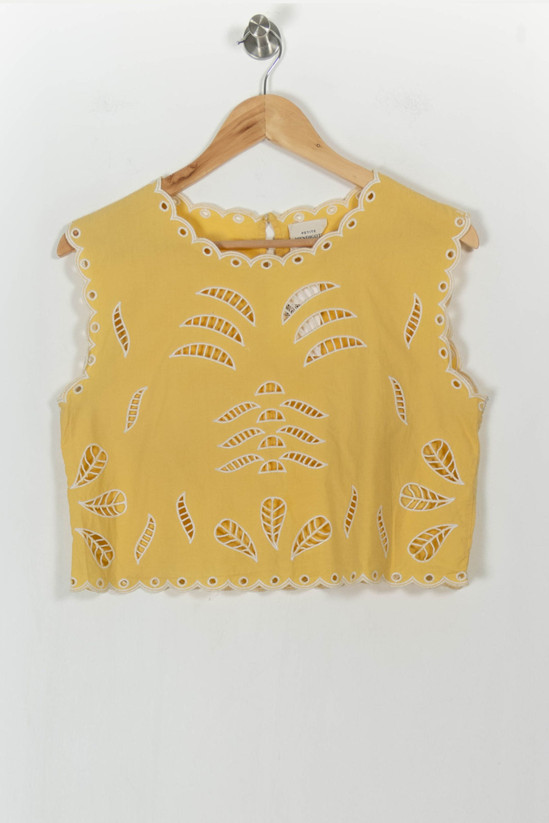Top Jaune et Blanc - Taille S/36 de la marque Petite Mendigote | PARAD105143 - Vendu par Paradigme - Image 2