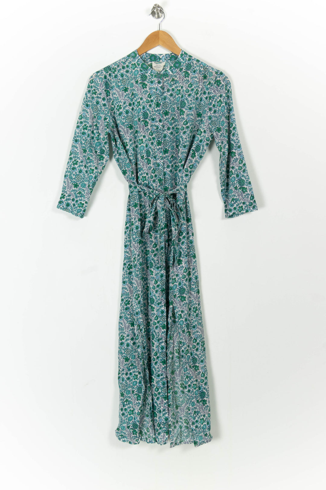 Robe Longue Verte et Blanche - Taille S/36 de la marque Petite Mendigote | PARAD105148 - Vendu par Paradigme - Image 2