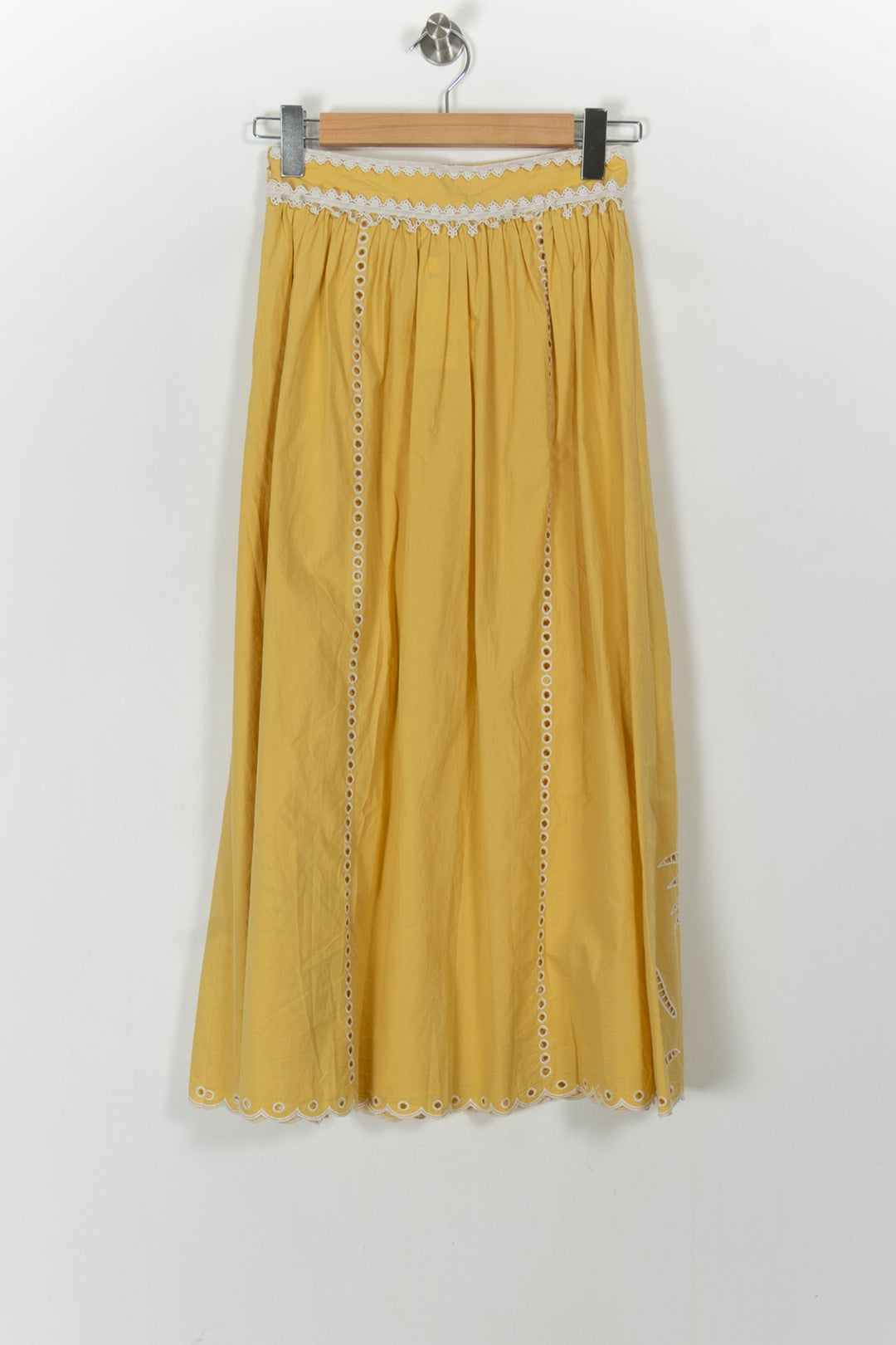 Jupe Longue Jaune et Blanche - Taille XS/34 de la marque Petite Mendigote | PARAD105149 - Vendu par Paradigme - Image 4
