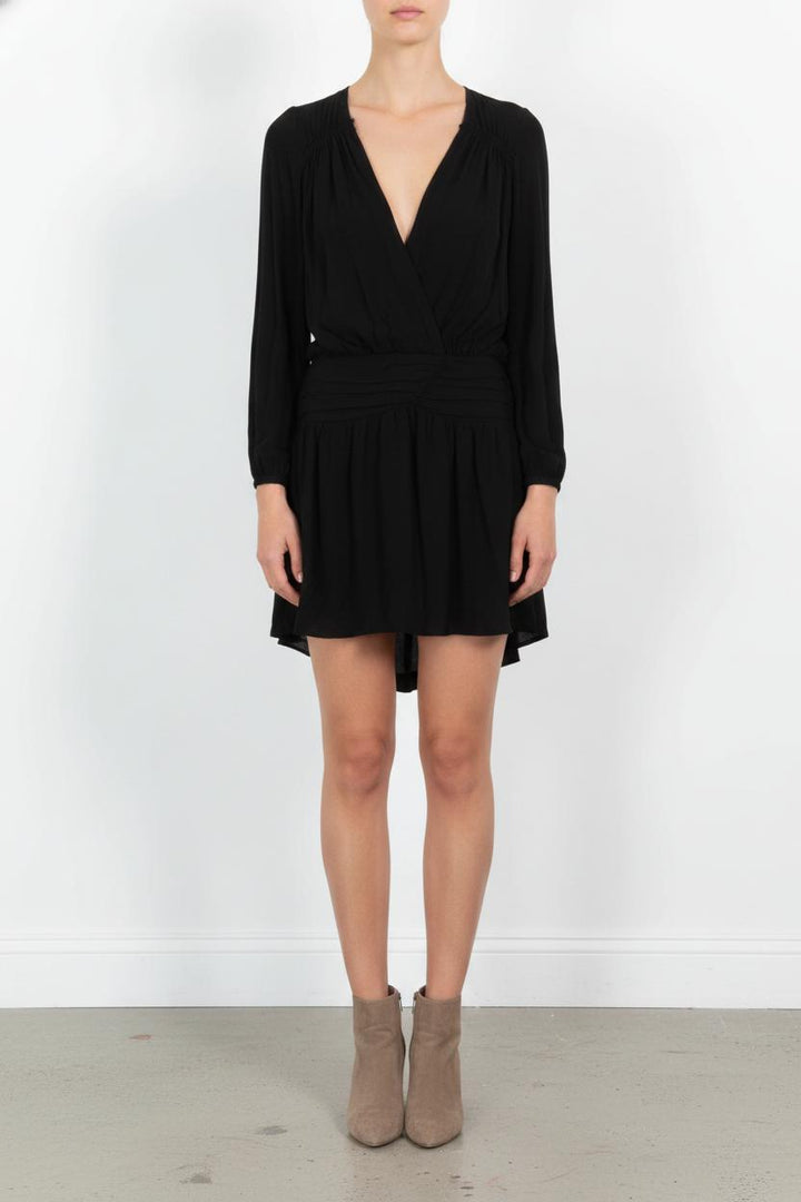 Robe Cache-Cœur Noire - Taille XS/34 de la marque ba&sh | PARAD105154 - Vendu par Paradigme - Image 1