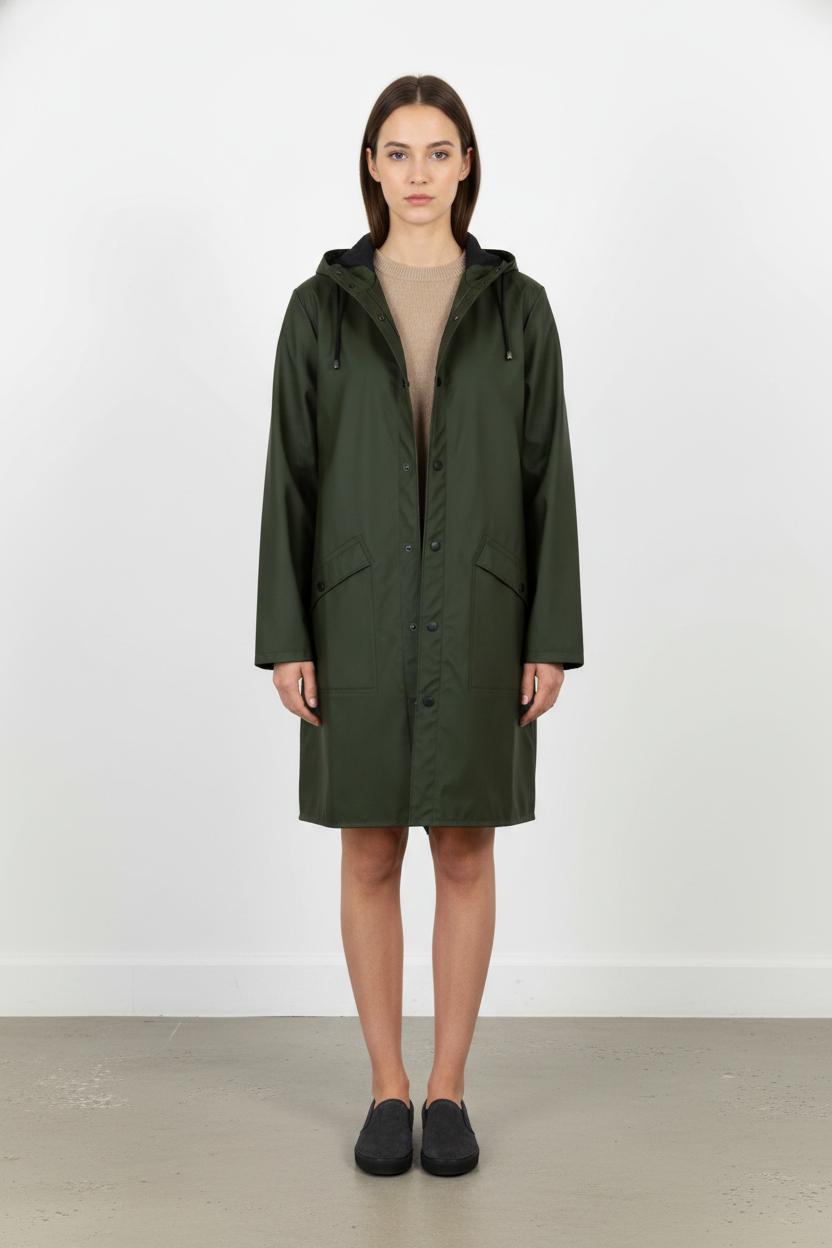 Imperméable Vert - Taille S/36 de la marque Rains | PARAD105157 - Vendu par Paradigme - Image 1