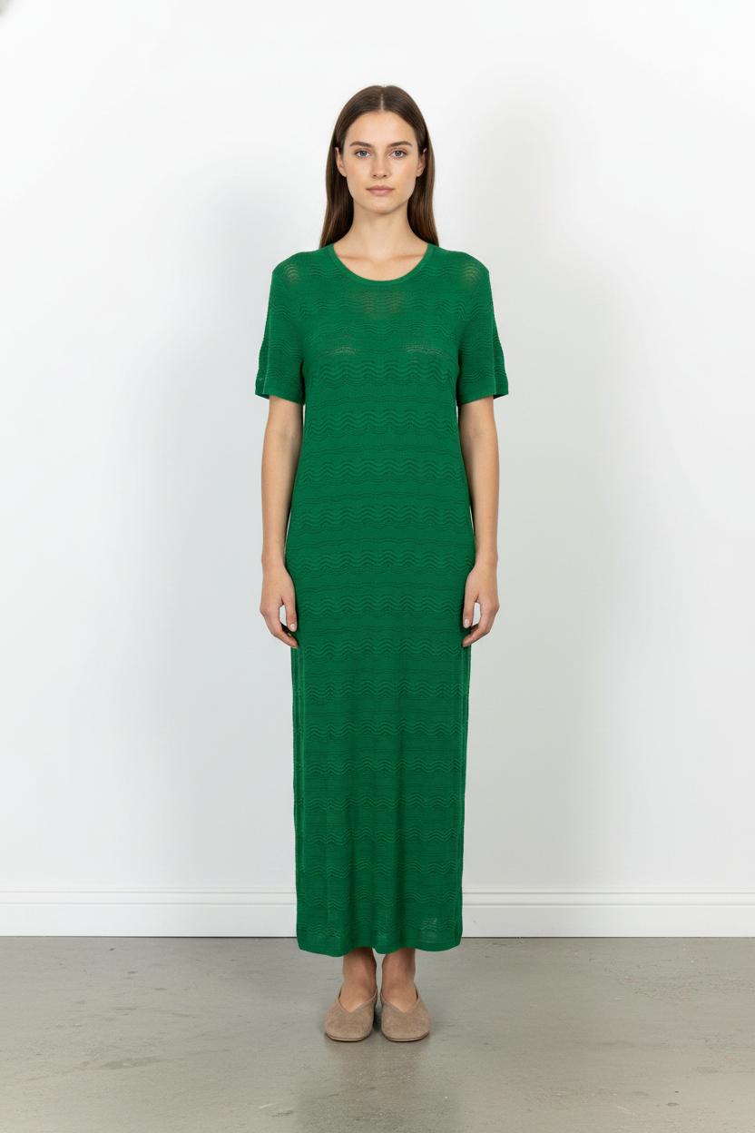 Robe Longue Verte - Taille L/40 de la marque IKKS | PARAD105161 - Vendu par Paradigme - Image 1