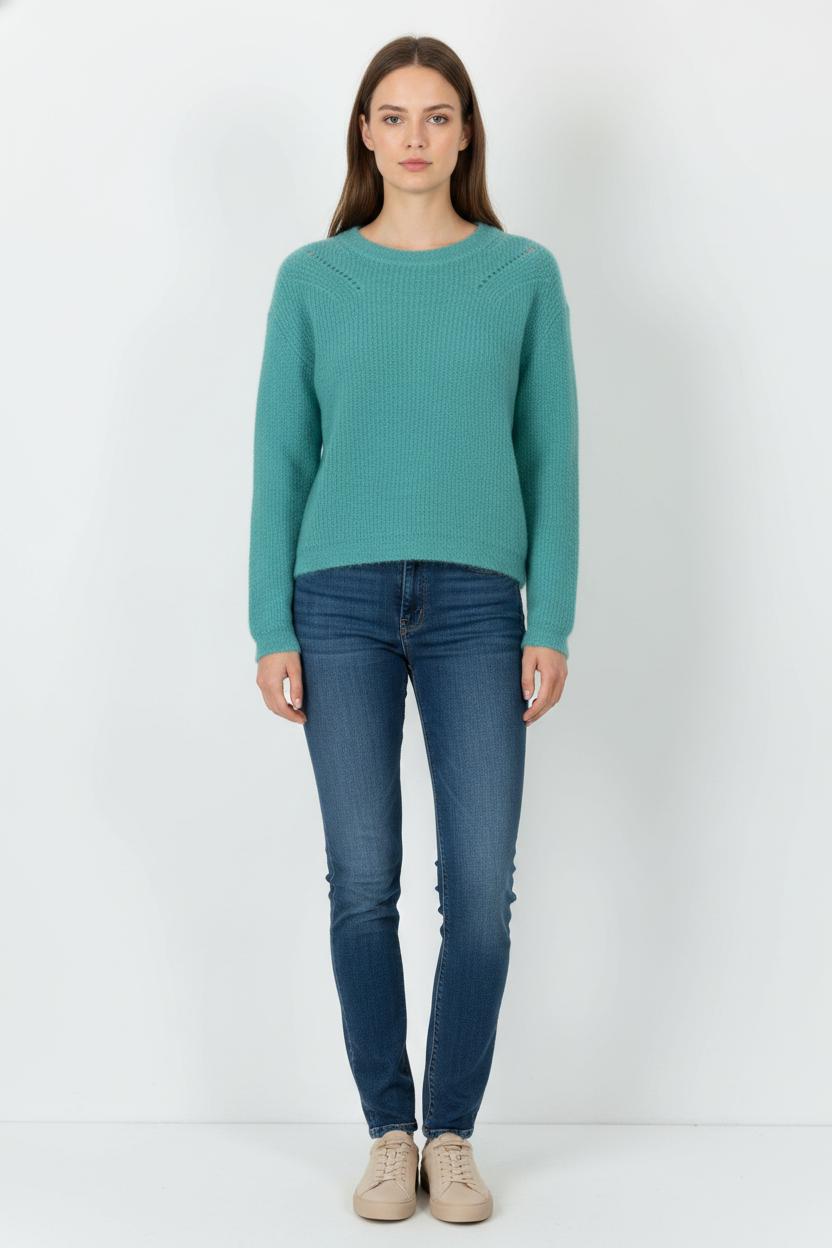 Pull Vert - Taille S/36 de la marque Sud express | PARAD105163 - Vendu par Paradigme - Image 1