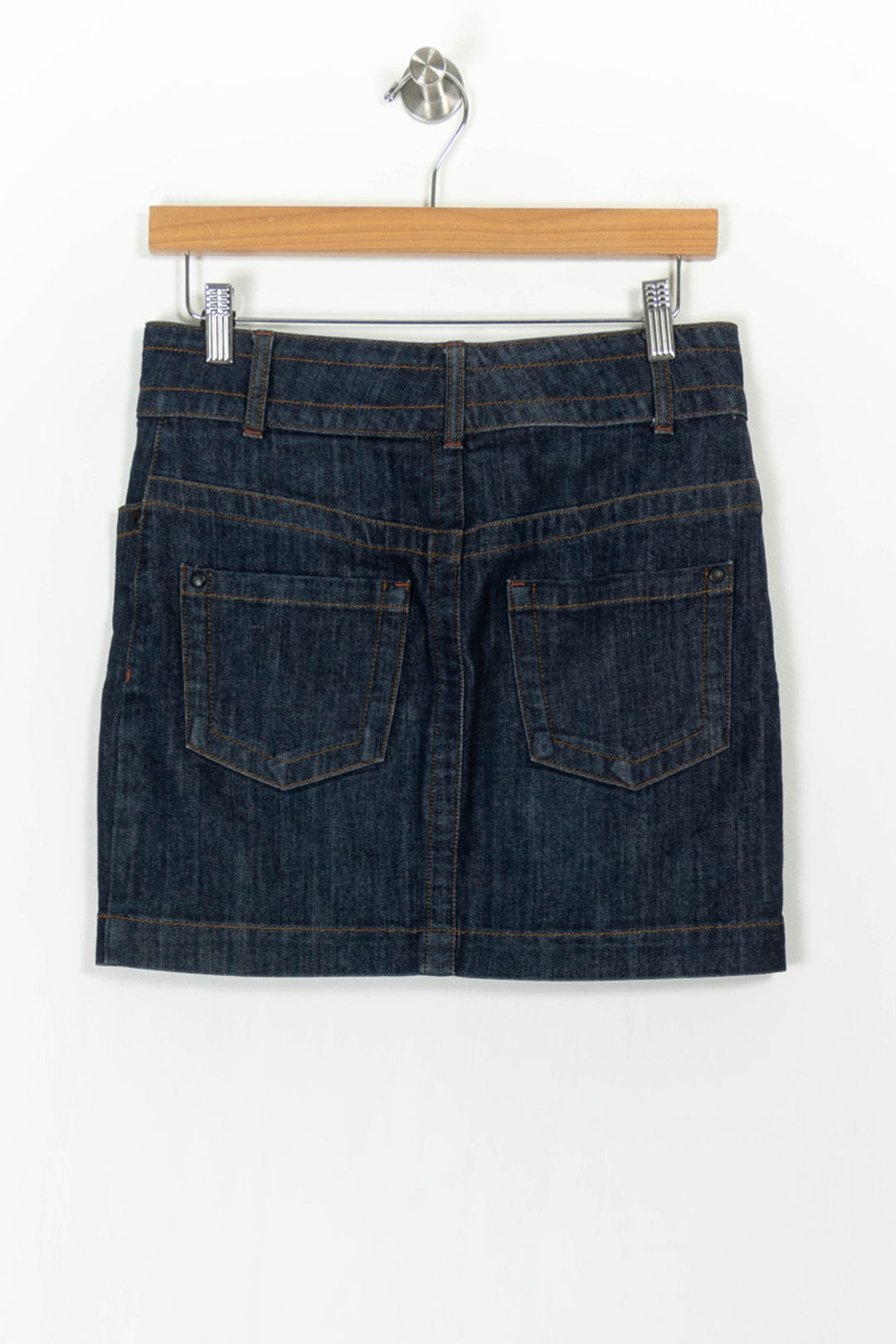Jupe en Jean Bleue - Taille S/36 de la marque Kookai | PARAD105164 - Vendu par Paradigme - Image 4