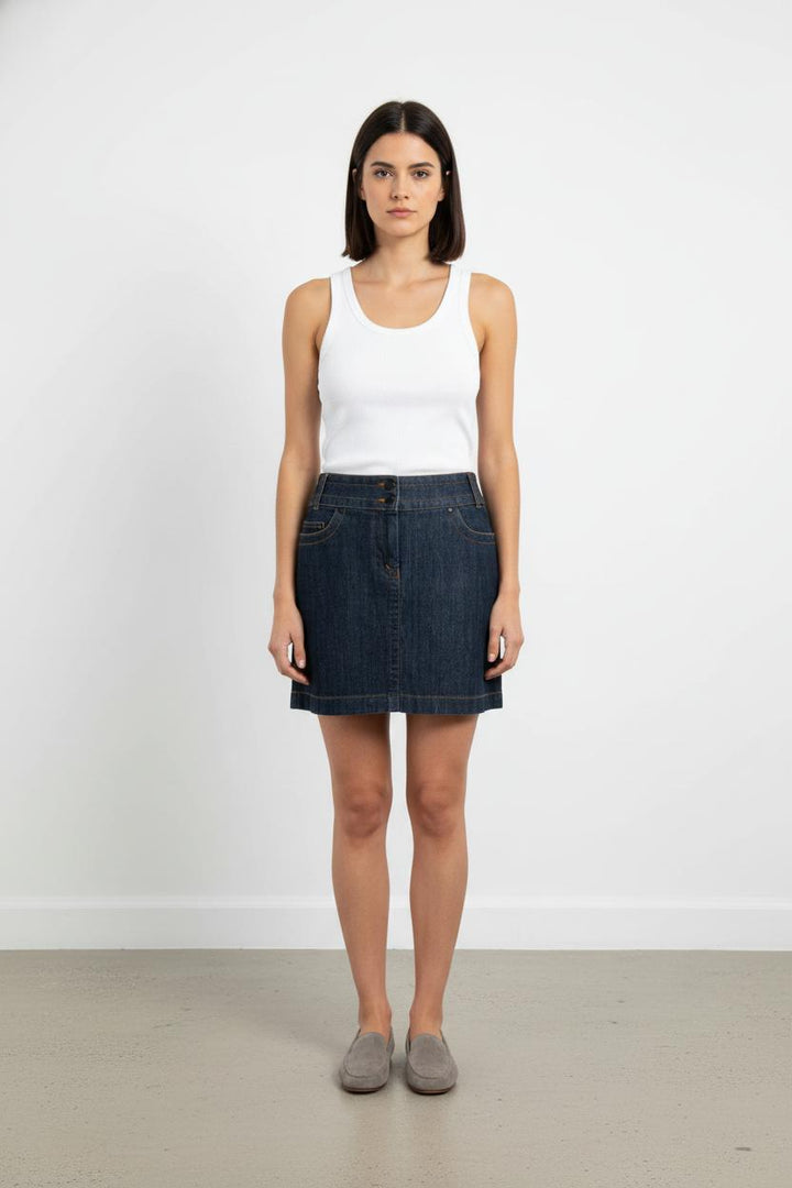 Jupe en Jean Bleue - Taille S/36 de la marque Kookai | PARAD105164 - Vendu par Paradigme - Image 1