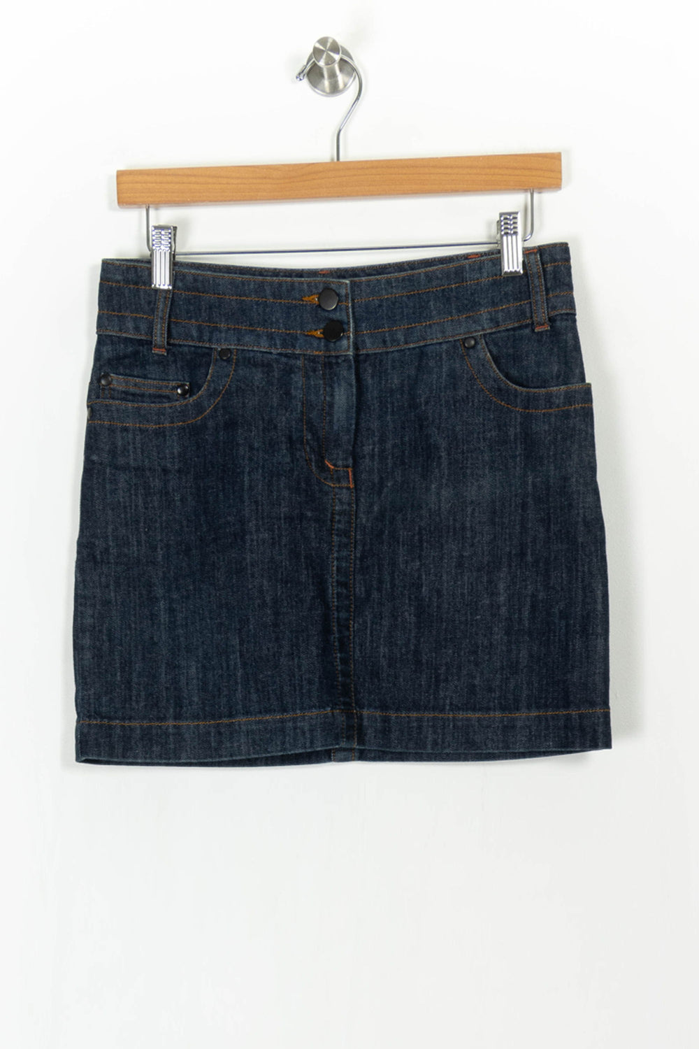 Jupe en Jean Bleue - Taille S/36 de la marque Kookai | PARAD105164 - Vendu par Paradigme - Image 2