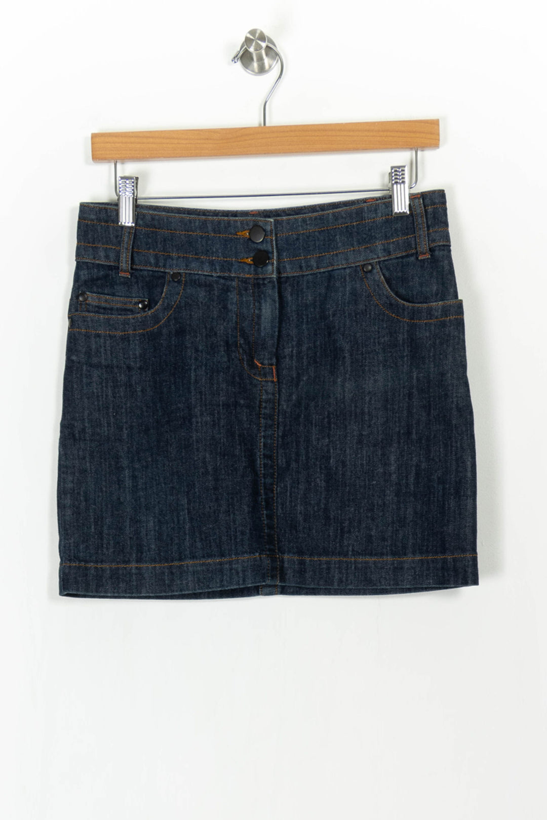 Jupe en Jean Bleue - Taille S/36 de la marque Kookai | PARAD105164 - Vendu par Paradigme - Image 2