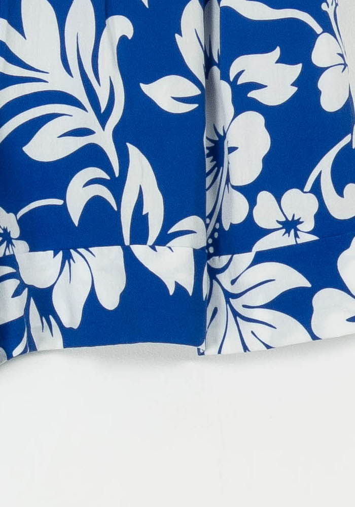Short Fleuri Bleu et Blanc - Taille S/36 de la marque Agnès b. | PARAD105165 - Vendu par Paradigme - Image 3