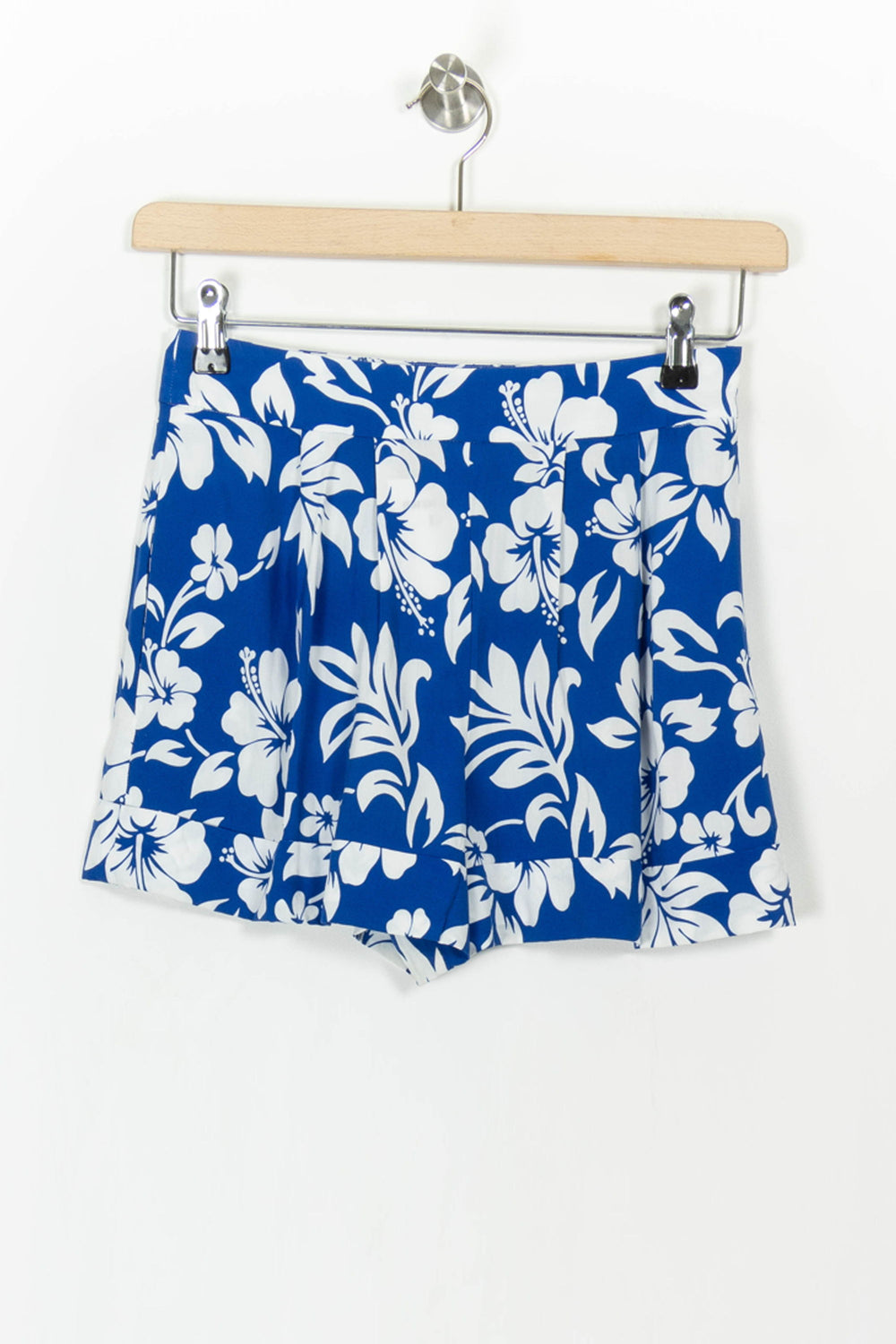 Short Fleuri Bleu et Blanc - Taille S/36 de la marque Agnès b. | PARAD105165 - Vendu par Paradigme - Image 2
