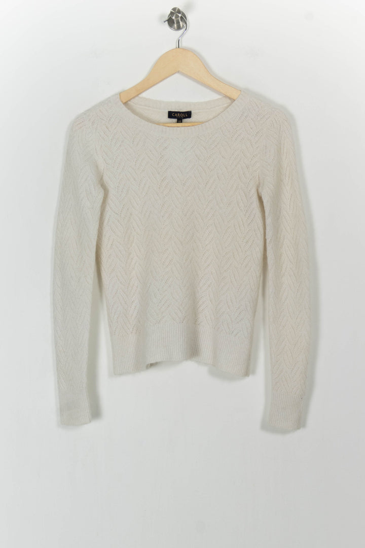 Pull Beige - Taille XS/34 de la marque Caroll | PARAD105167 - Vendu par Paradigme - Image 2