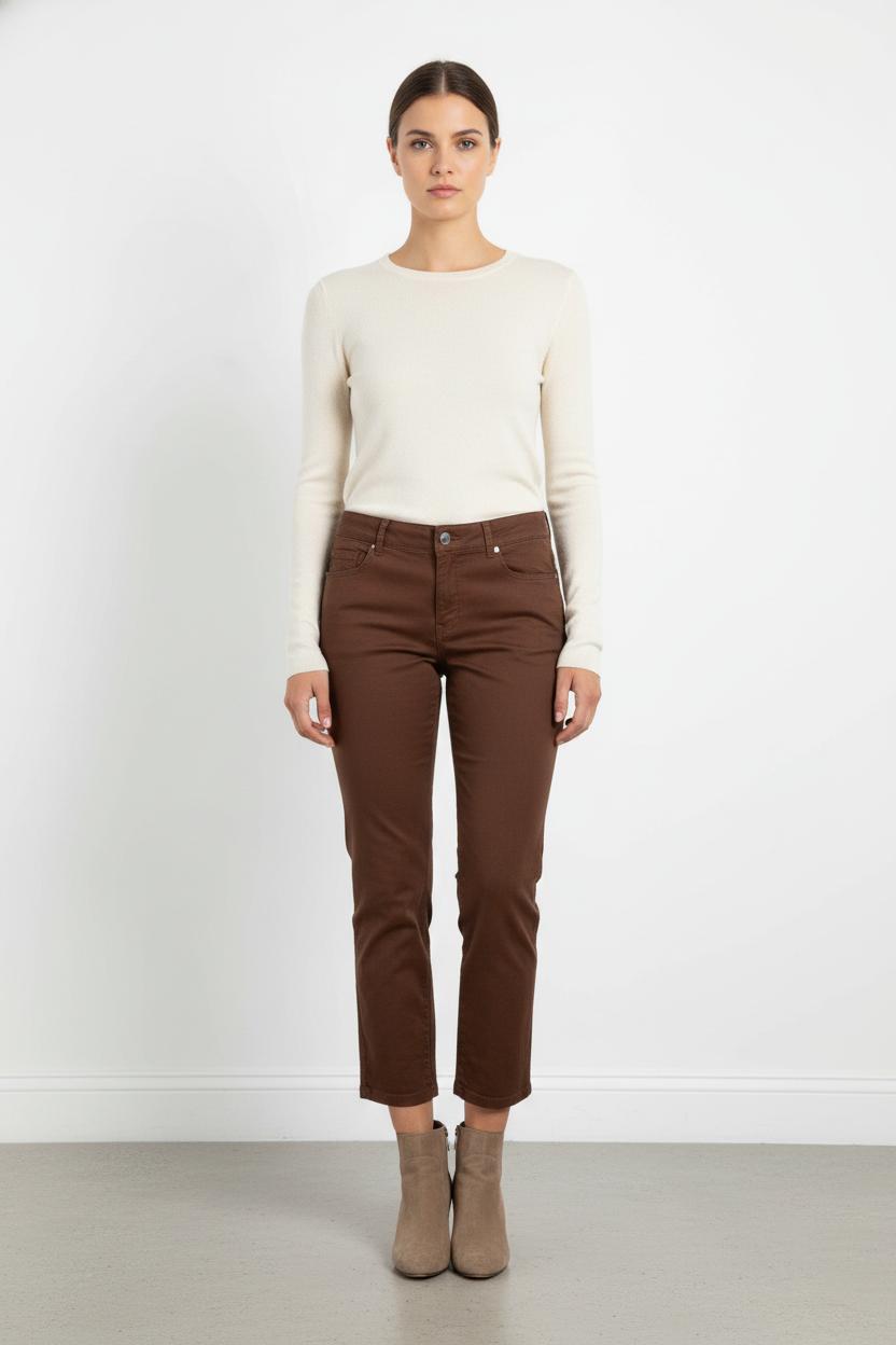 Jean Marron - Taille XL/42 de la marque Caroll | PARAD105176 - Vendu par Paradigme - Image 1