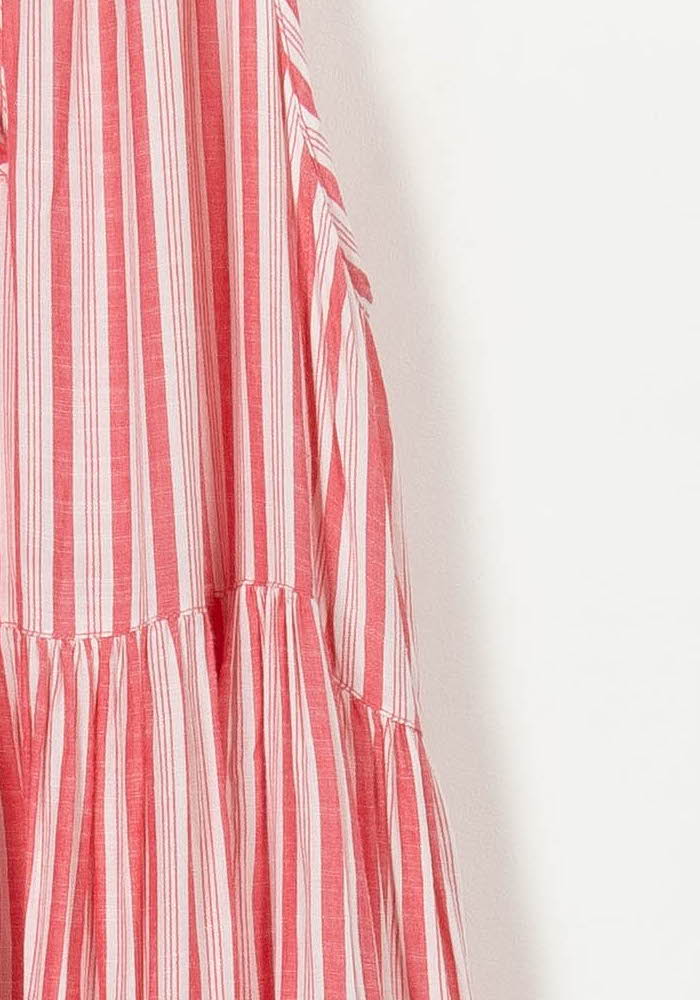 Robe Longue Rose et Blanche - Taille L/40 de la marque Petite Mendigote | PARAD105181 - Vendu par Paradigme - Image 3