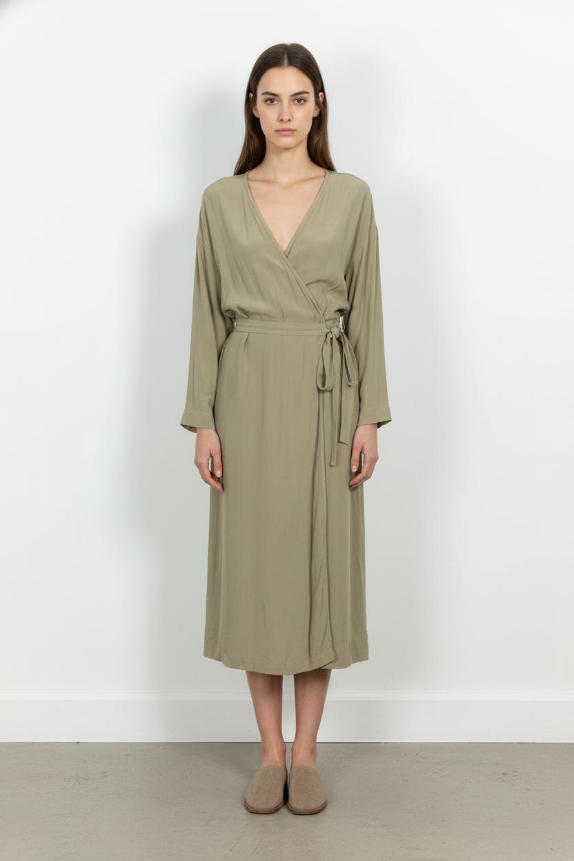Robe Portefeuille Beige - Taille S/36 de la marque Humanoid | PARAD105187 - Vendu par Paradigme - Image 1