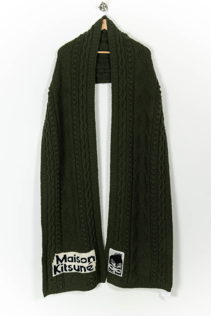 Écharpe Verte - Taille T.U. de la marque Maison Kitsuné | PARAD105203 - Vendu par Paradigme - Image 1