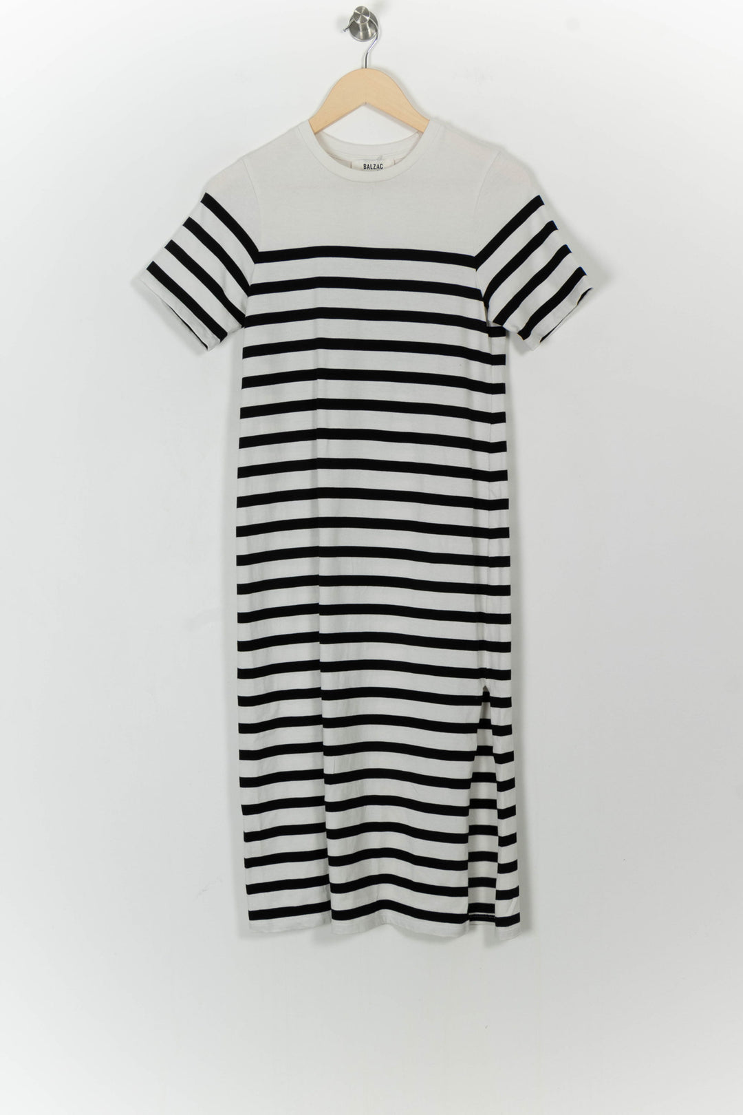 Robe Longue Rayée Noire et Blanche - Taille XS/34 de la marque Balzac Paris | PARAD105206 - Vendu par Paradigme - Image 2