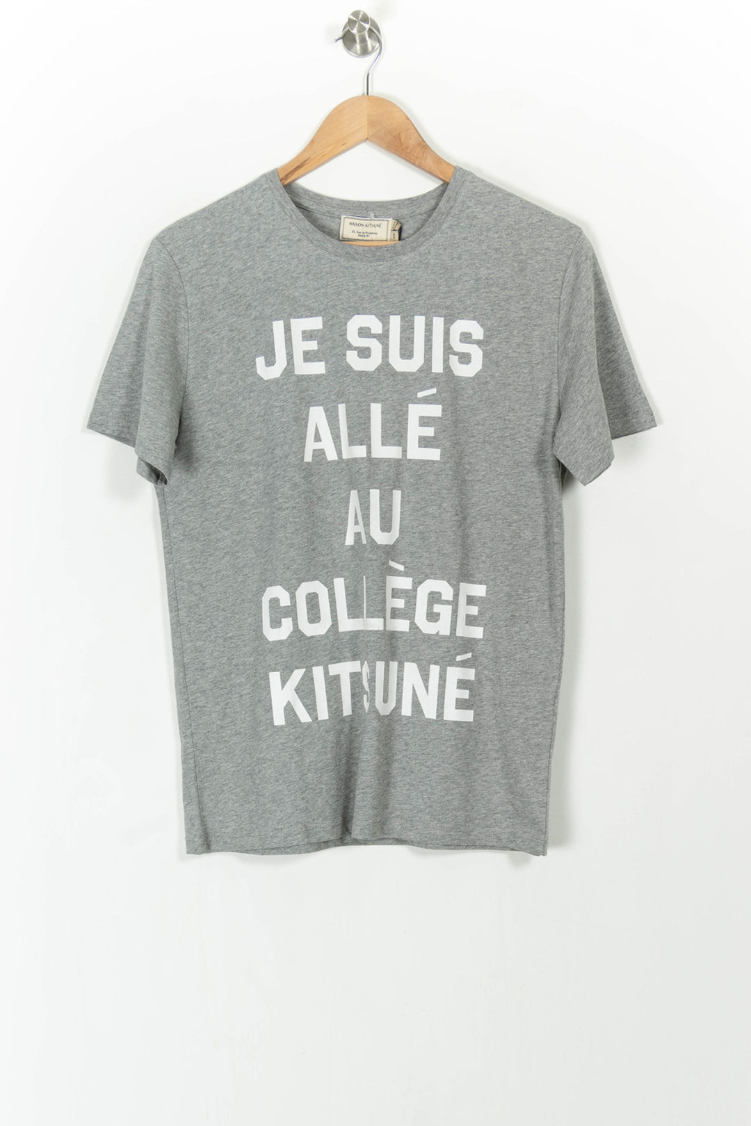 Tee-shirt Gris - Taille XS/34 de la marque Maison Kitsuné | PARAD105207 - Vendu par Paradigme - Image 2