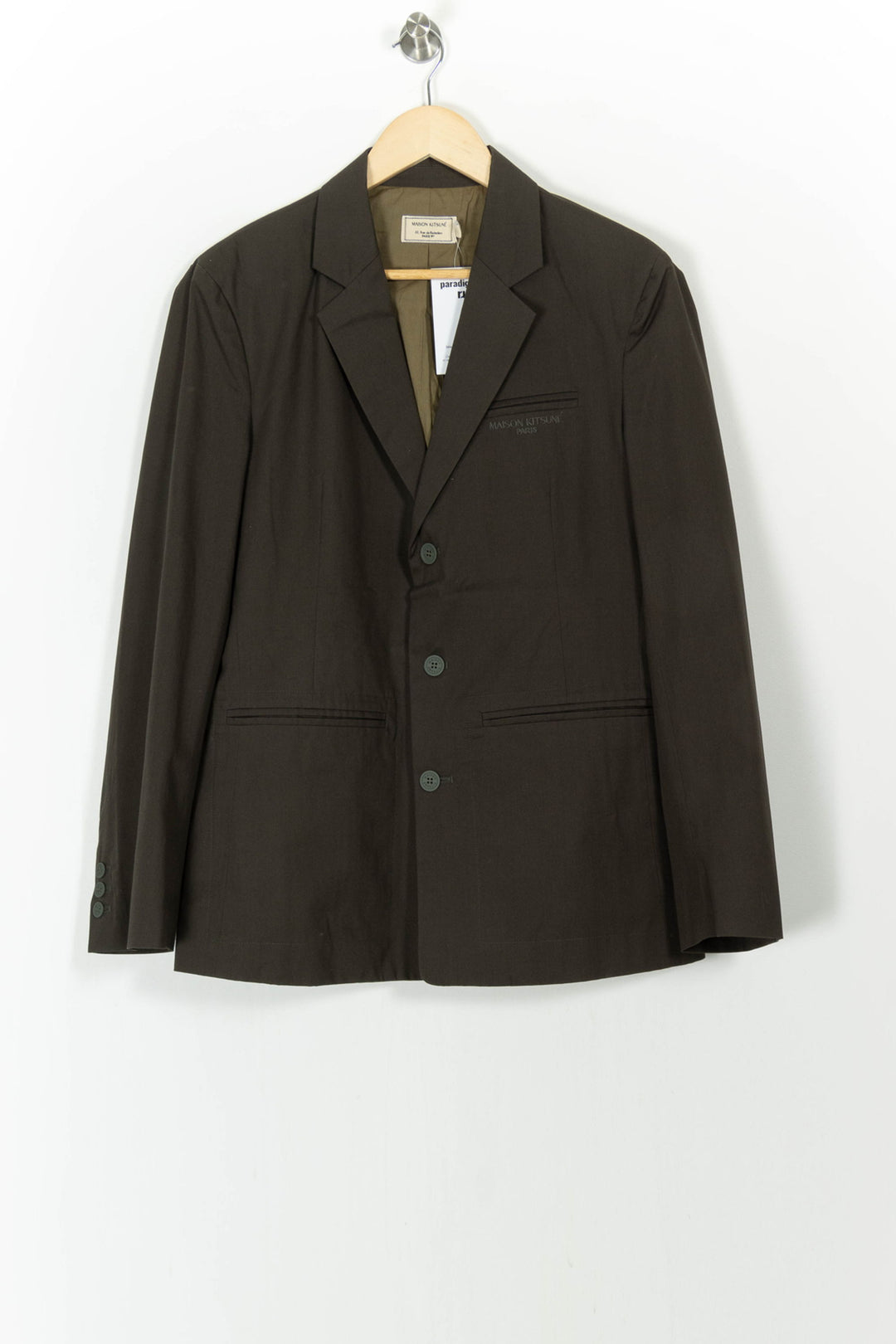 Veste Marron - Taille M/38 de la marque Maison Kitsuné | PARAD105209 - Vendu par Paradigme - Image 2