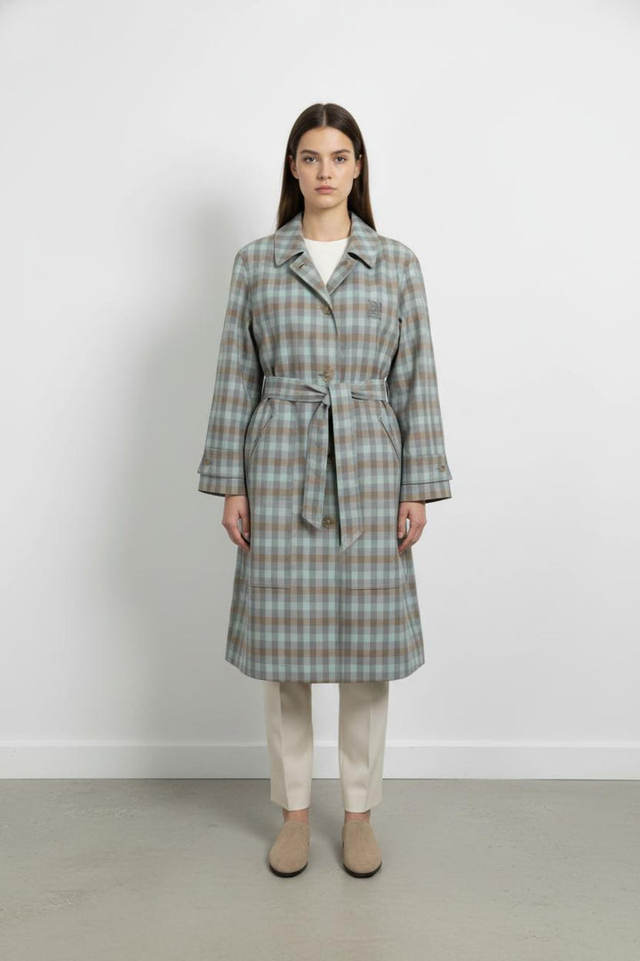 Imperméable Bleu et Marron - Taille XXS/32 de la marque Maison Kitsuné | PARAD105210 - Vendu par Paradigme - Image 1