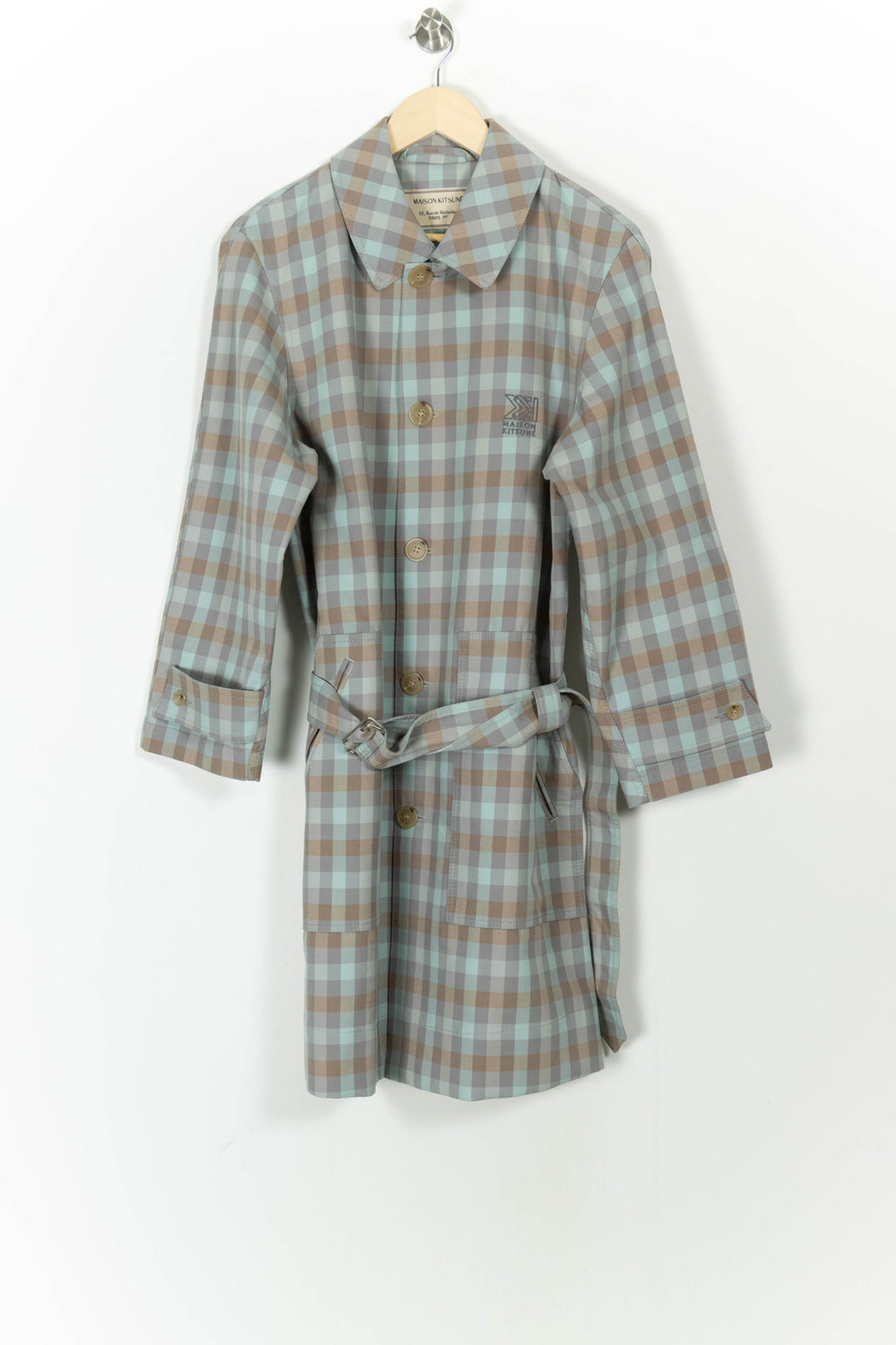 Imperméable Bleu et Marron - Taille XXS/32 de la marque Maison Kitsuné | PARAD105210 - Vendu par Paradigme - Image 2