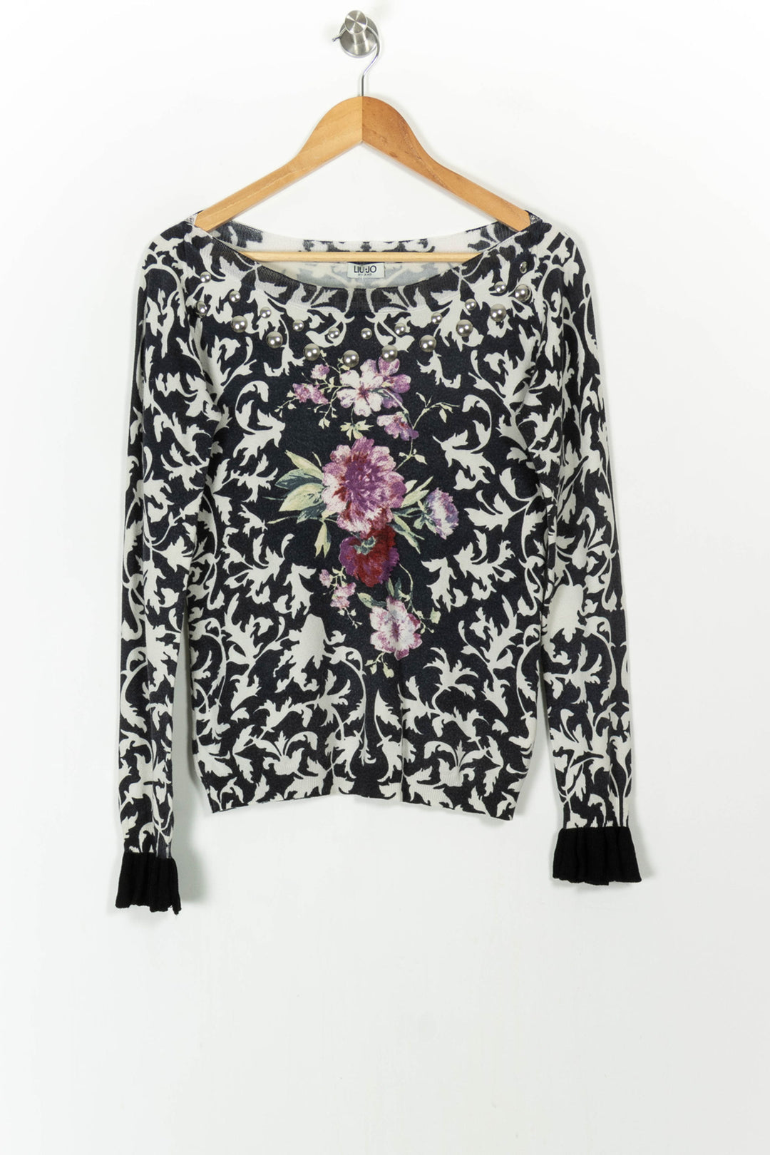 Pull Noir et Blanc - Taille M/38 de la marque Liu Jo | PARAD105214 - Vendu par Paradigme - Image 2