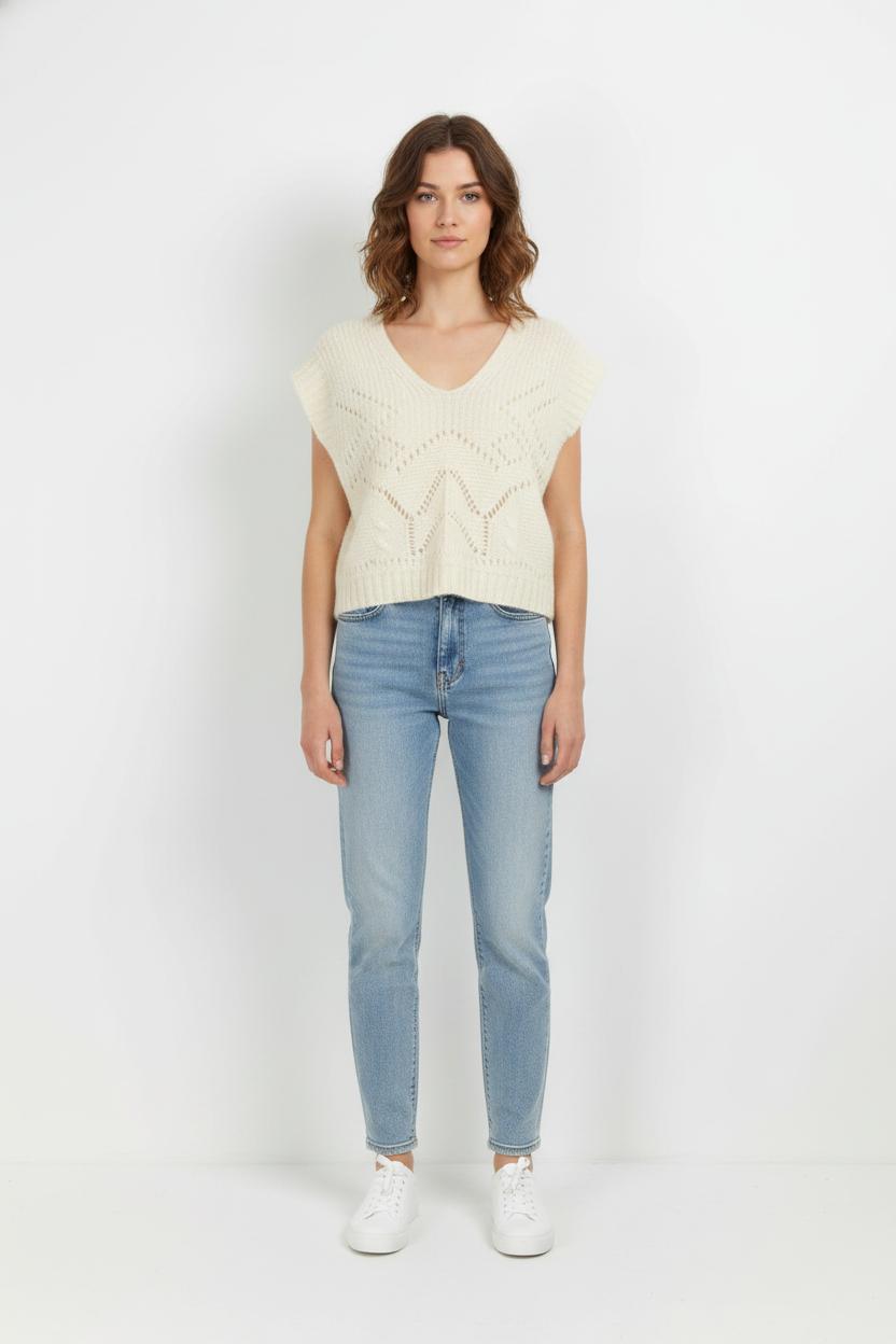 Débardeur Beige - Taille M/38 de la marque Caroll | PARAD105220 - Vendu par Paradigme - Image 1