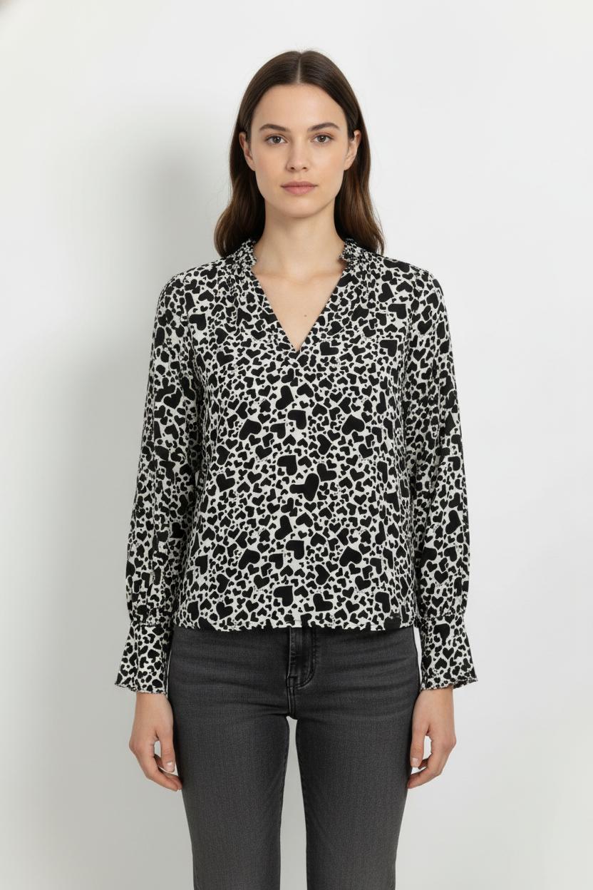 Blouse Noire et Blanche - Taille S/36 de la marque Zadig&Voltaire | PARAD105224 - Vendu par Paradigme - Image 1