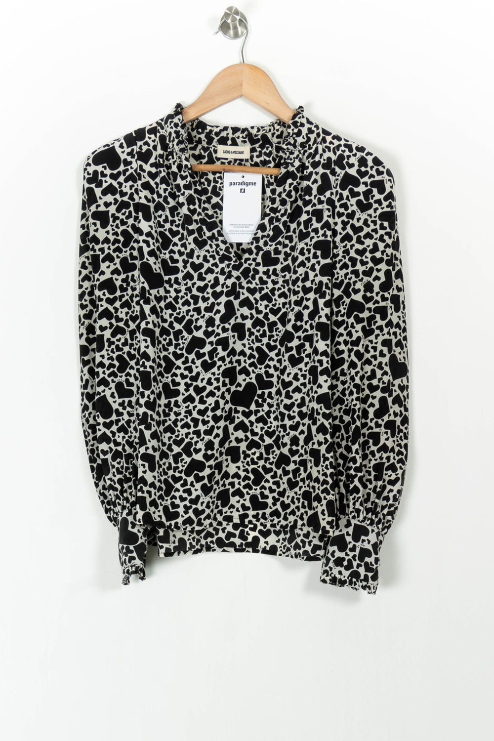 Blouse Noire et Blanche - Taille S/36 de la marque Zadig&Voltaire | PARAD105224 - Vendu par Paradigme - Image 2