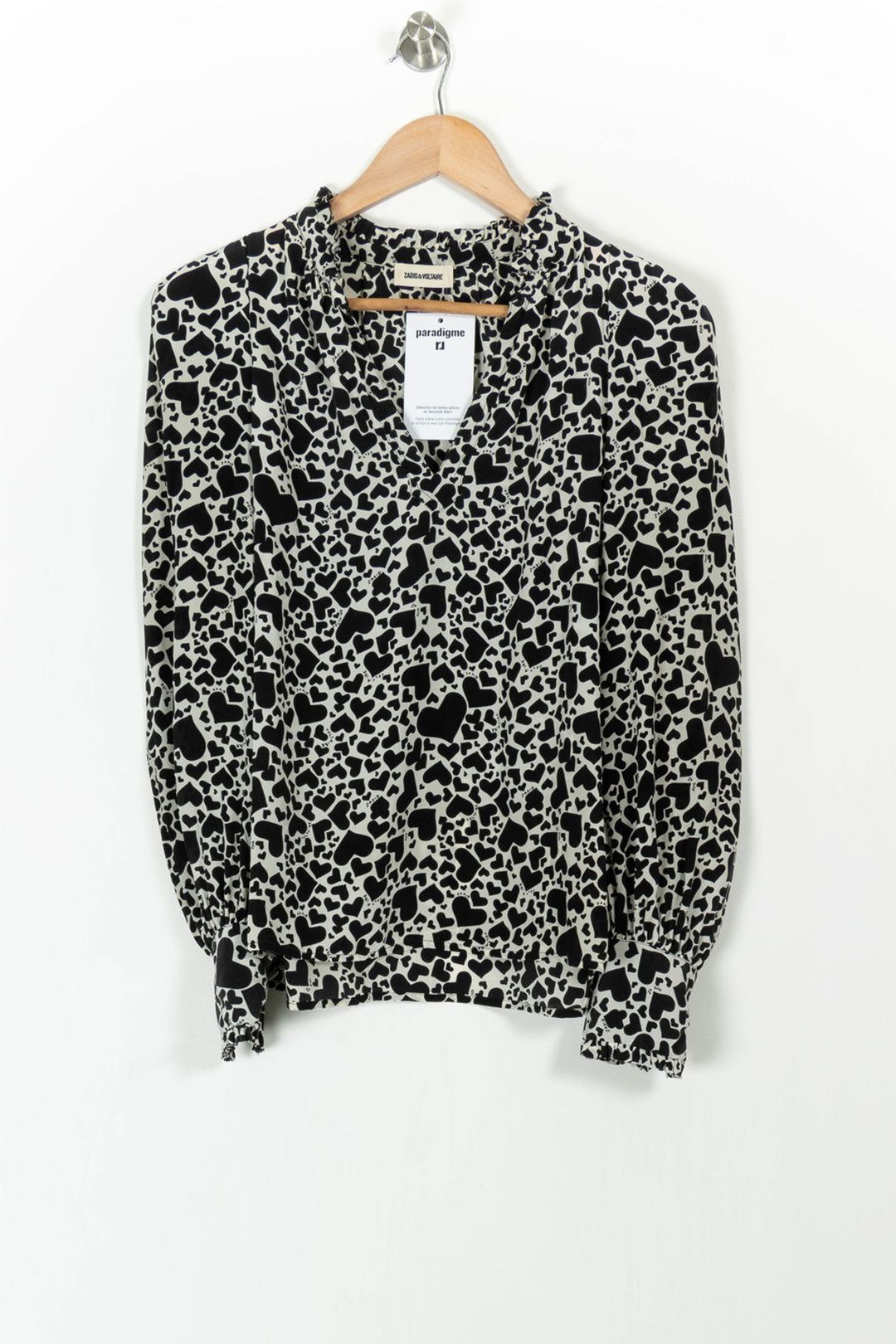 Blouse Noire et Blanche - Taille S/36 de la marque Zadig&Voltaire | PARAD105224 - Vendu par Paradigme - Image 2