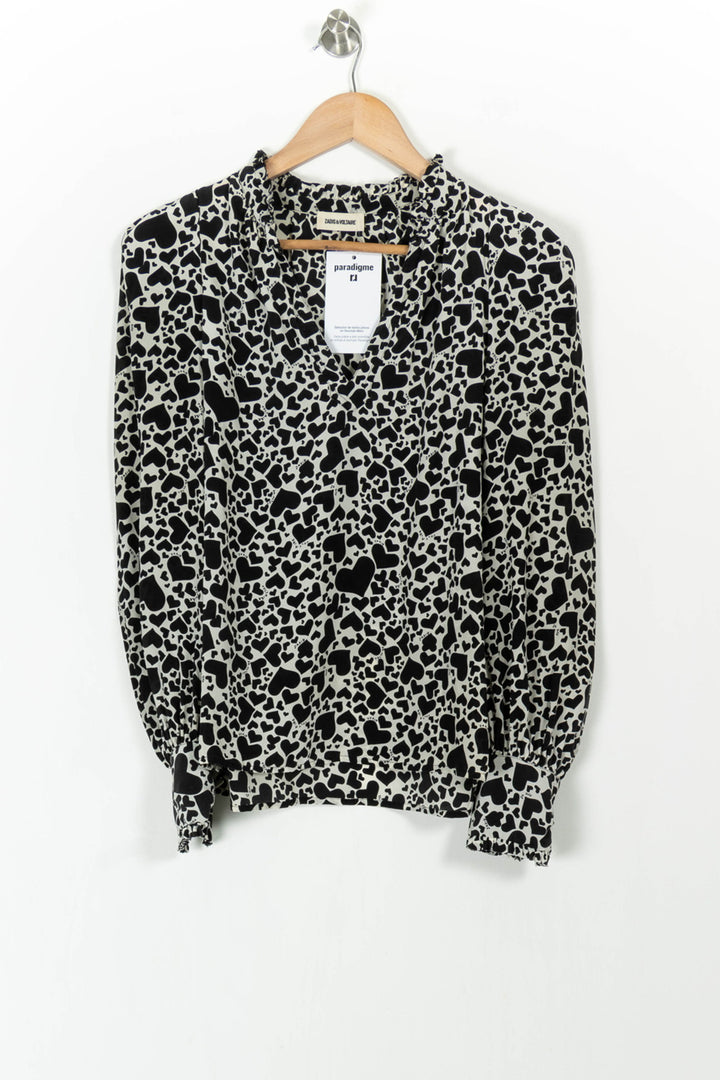 Blouse Noire et Blanche - Taille S/36 de la marque Zadig&Voltaire | PARAD105224 - Vendu par Paradigme - Image 2
