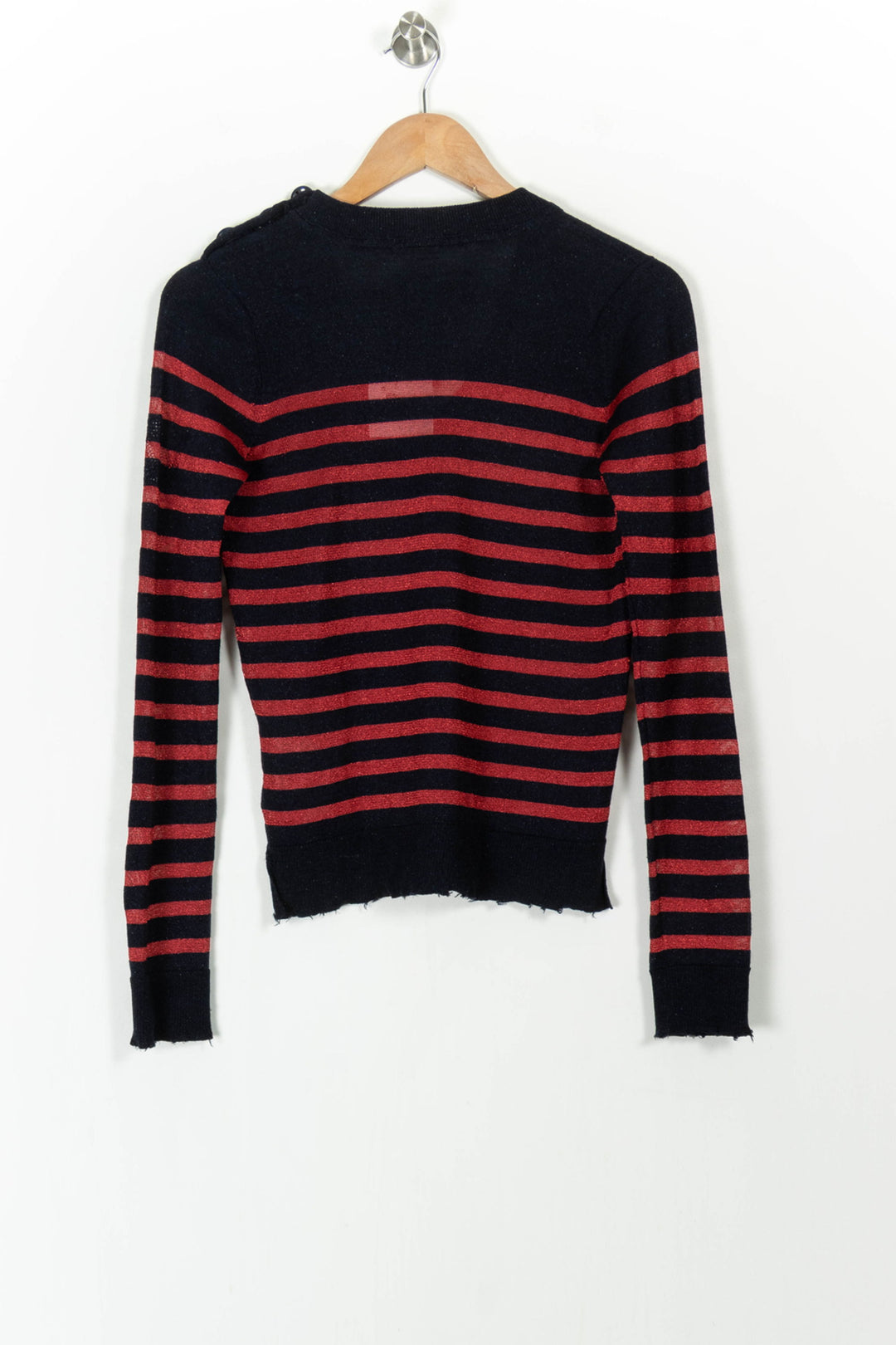 Pull Noir et Rouge - Taille XS/34 de la marque Zadig&Voltaire | PARAD105233 - Vendu par Paradigme - Image 4