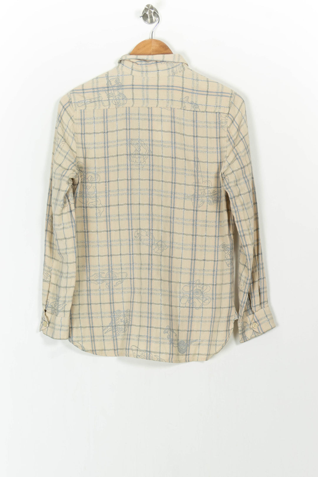 Chemise à Carreaux Beige et Bleu - Taille XS/34 de la marque Zadig&Voltaire | PARAD105236 - Vendu par Paradigme - Image 4