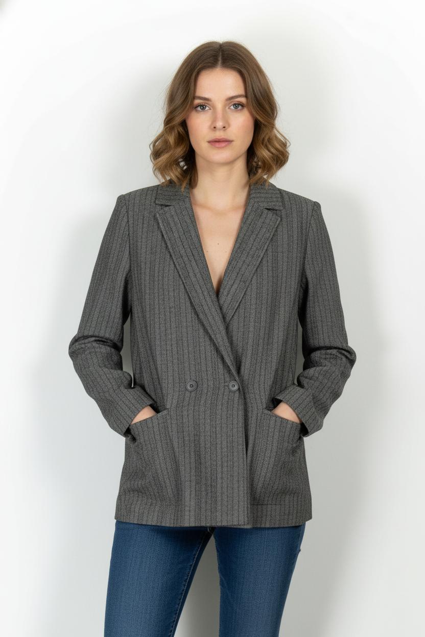 Blazer Gris - Taille M/38 de la marque Chloé Stora | PARAD105240 - Vendu par Paradigme - Image 1