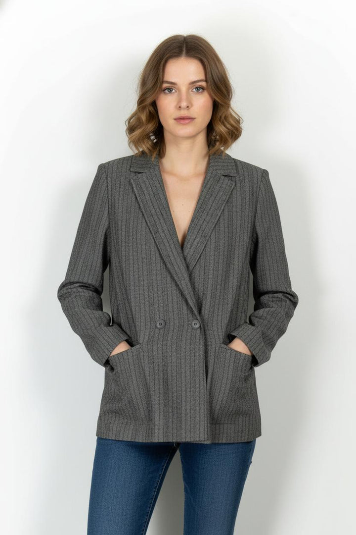 Blazer Gris - Taille M/38 de la marque Chloé Stora | PARAD105240 - Vendu par Paradigme - Image 1