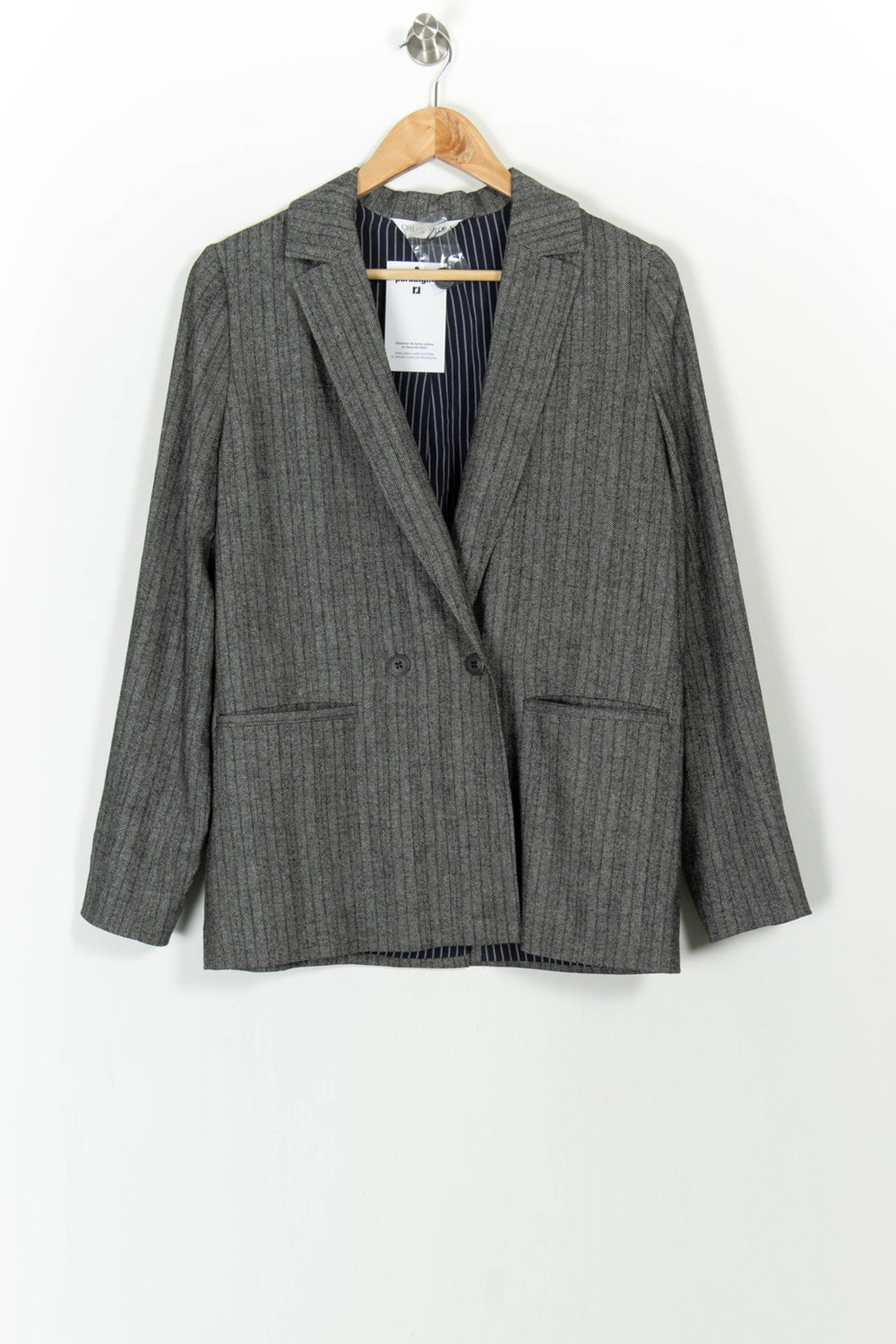 Blazer Gris - Taille M/38 de la marque Chloé Stora | PARAD105240 - Vendu par Paradigme - Image 2