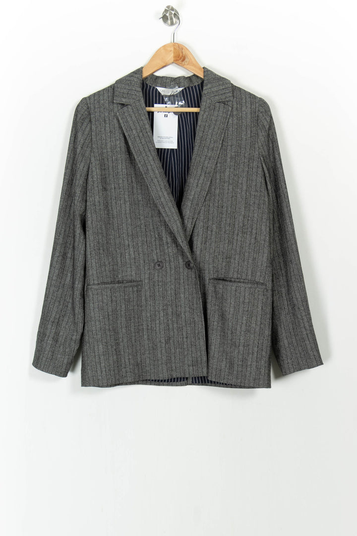 Blazer Gris - Taille M/38 de la marque Chloé Stora | PARAD105240 - Vendu par Paradigme - Image 2