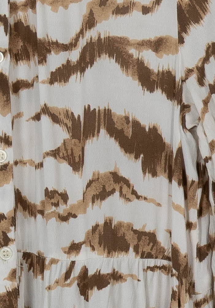 Robe Midi Beige et Marron - Taille M/38 de la marque Kookai | PARAD105245 - Vendu par Paradigme - Image 3