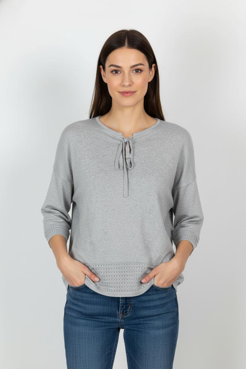 Blouse Grise - Taille M/38 de la marque Suncoo | PARAD105246 - Vendu par Paradigme - Image 1