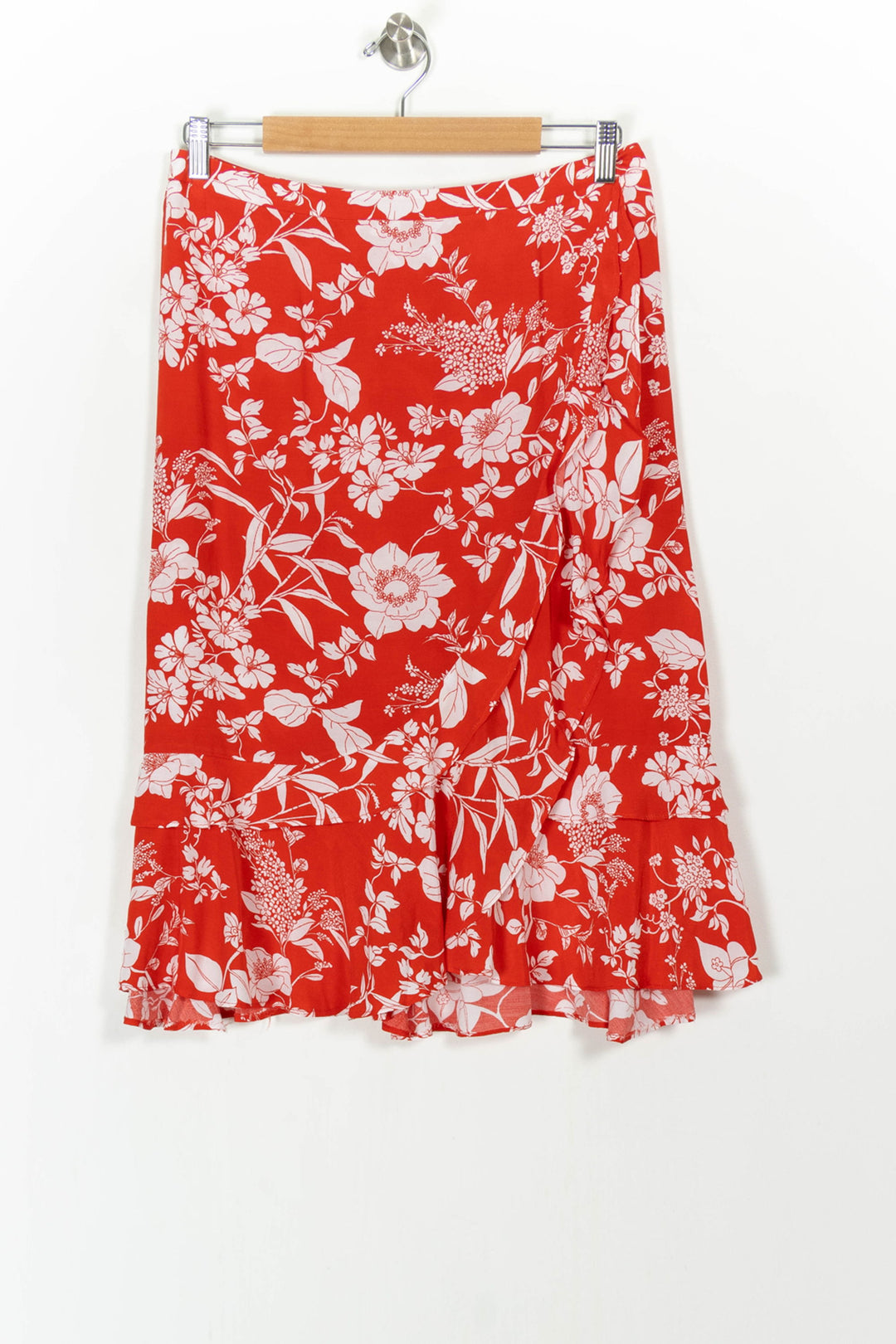 Jupe Midi Rouge et Blanche - Taille L/40 de la marque Caroll | PARAD105253 - Vendu par Paradigme - Image 2