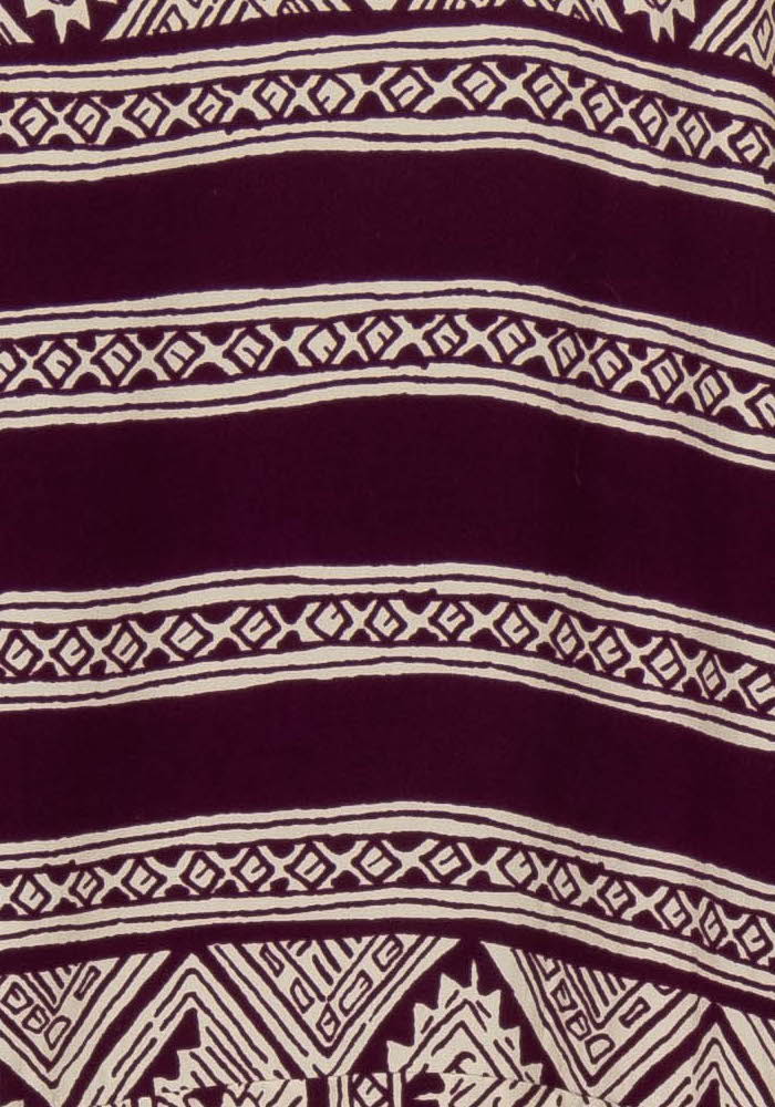 Robe Bordeau et Beige - Taille XL/42 de la marque La Fée Maraboutée | PARAD105265 - Vendu par Paradigme - Image 3