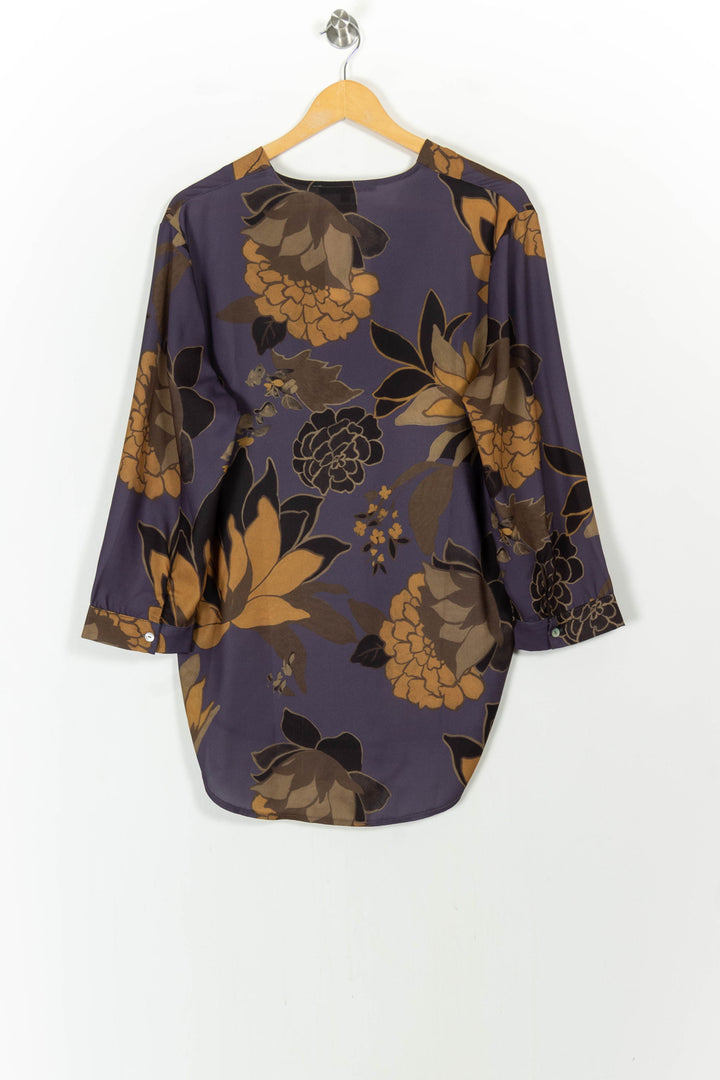 Blouse Violette et Marron - Taille XL/42 de la marque La Fée Maraboutée | PARAD105267 - Vendu par Paradigme - Image 4