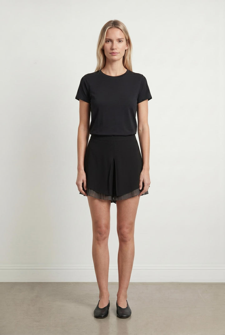 Jupe Short Noire - Taille M/38 de la marque Vanessa Bruno | PARAD105274 - Vendu par Paradigme - Image 1