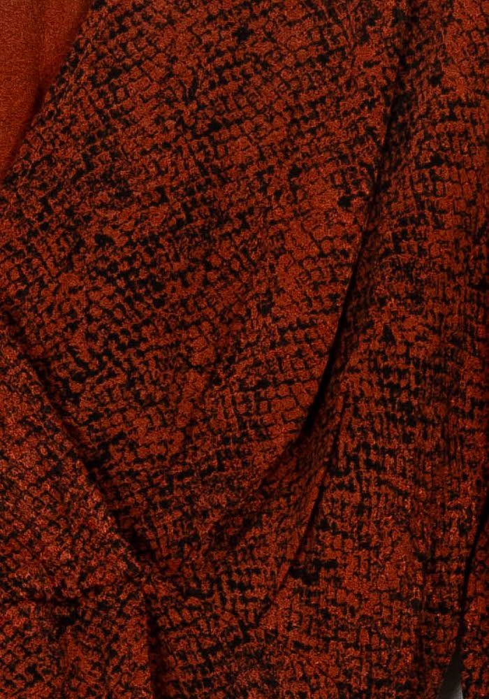Blouse Cache-Cœur Bordeaux - Taille XL/42 de la marque Kookai | PARAD105282 - Vendu par Paradigme - Image 3