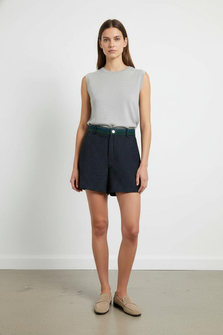 Short Bleu à Rayures - Taille XS/34 de la marque I.Code | PARAD105292 - Vendu par Paradigme - Image 1