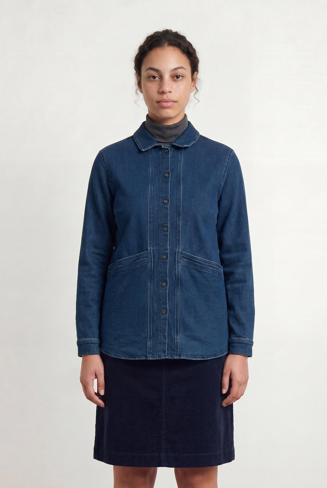 Veste en Jean Bleue - Taille L/40 de la marque Sézane | PARAD105293 - Vendu par Paradigme - Image 1
