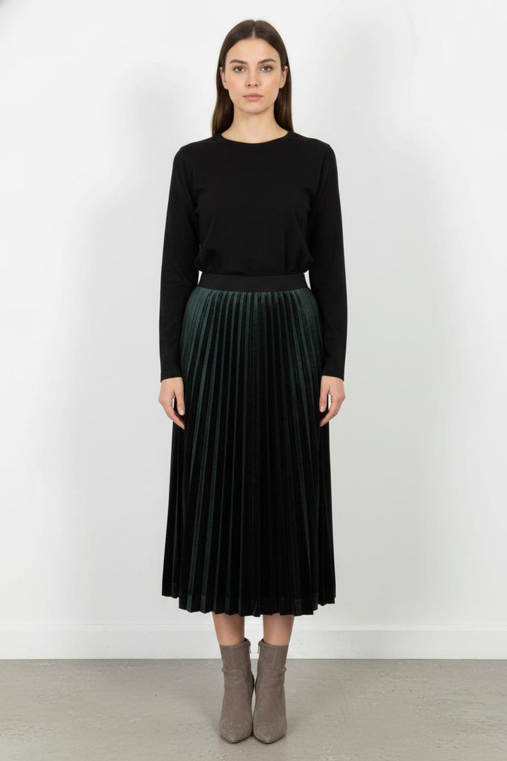 Jupe Plissée Verte - Taille S/36 de la marque Pablo | PARAD105295 - Vendu par Paradigme - Image 1