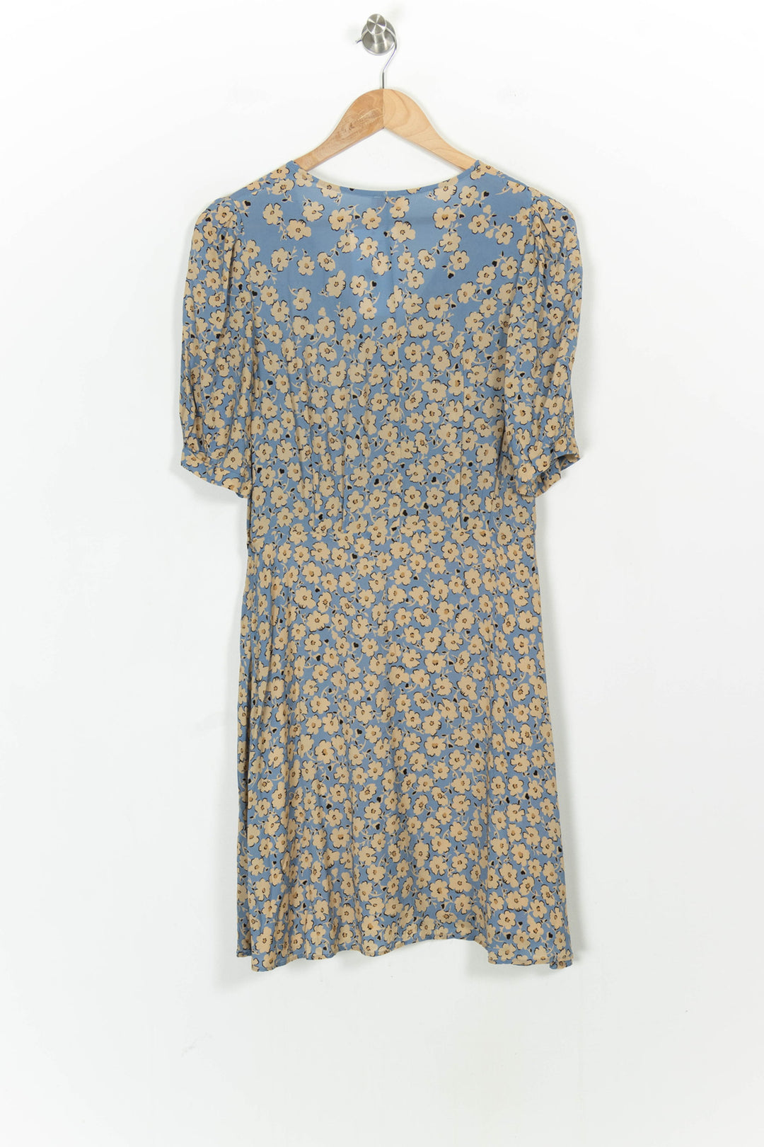 Robe Fleurie Bleue et Jaune - Taille L/40 de la marque Pablo | PARAD105306 - Vendu par Paradigme - Image 4