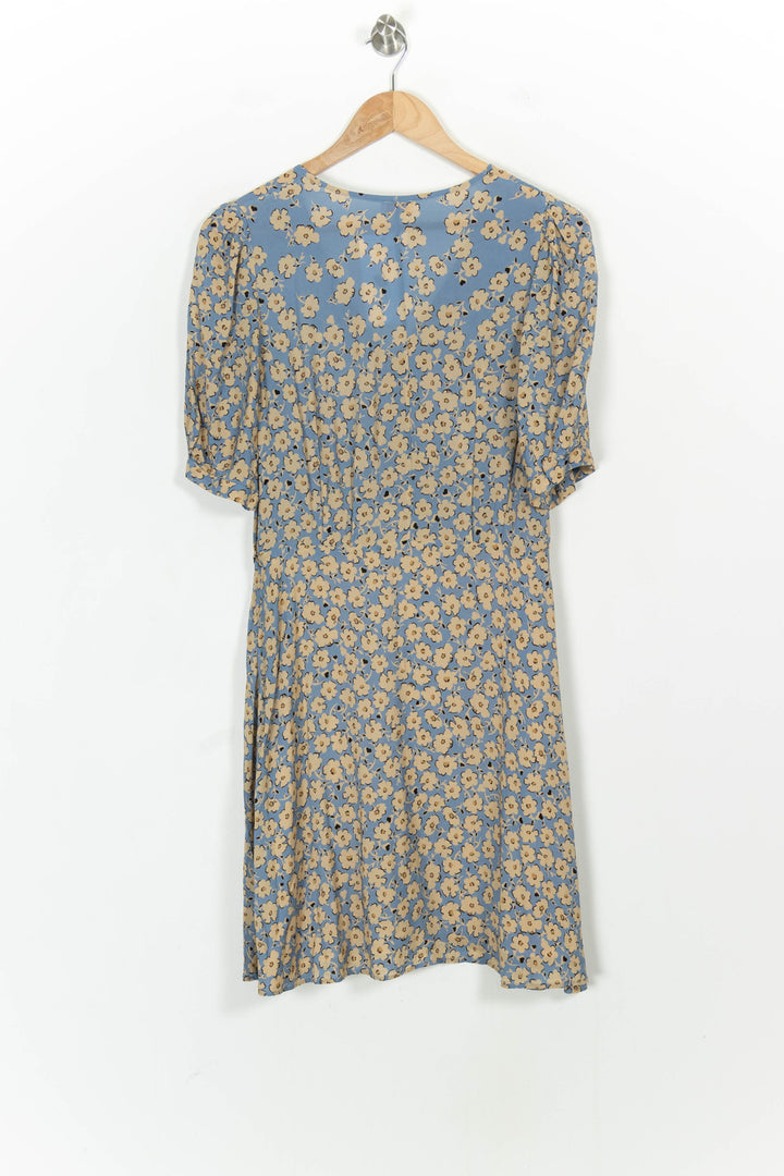 Robe Fleurie Bleue et Jaune - Taille L/40 de la marque Pablo | PARAD105306 - Vendu par Paradigme - Image 4